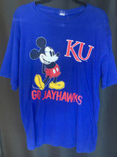 Load image into Gallery viewer, Kansas Jayhawks Basketball Mickey Mouse T-Shirt