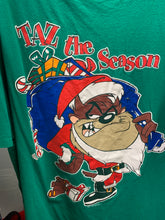 Load image into Gallery viewer, Vintage Taz the Season Xmas T shirt