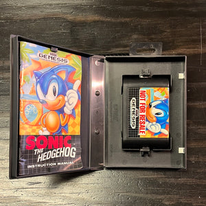 Sonic “Not For Resale” for Sega GENESIS