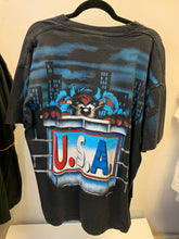 Load image into Gallery viewer, Patriotic Taz front and back art XL black