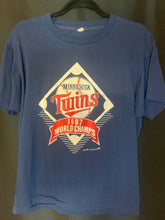 Load image into Gallery viewer, 1987 Minnesota Twins World Champs T-Shirt