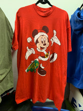Load image into Gallery viewer, Vintage Mickey Mouse Xmas Sleep T shirt