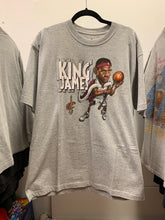 Load image into Gallery viewer, Vintage Lebron James “King James” Caricature Adidas Tee