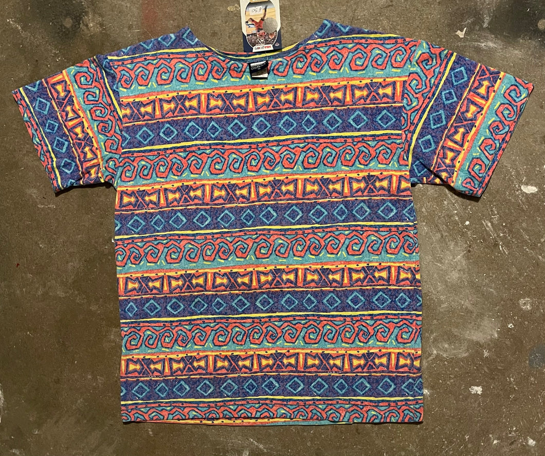 Vintage all over print pattern shirt