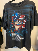 Load image into Gallery viewer, Patriotic Taz front and back art XL black