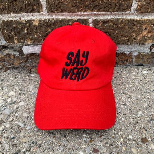 SayWerd Hat ( Red & Black )