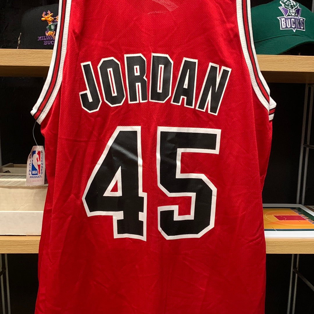 Bulls 45 Jordan Red Jerseys