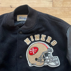 San Francisco 49ers Vintage 80's Chalk Line Made in USA Letterman's Bo –  thefuzzyfelt