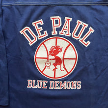 Load image into Gallery viewer, 1980s DePaul University Blue Demons 3/4 sleeve